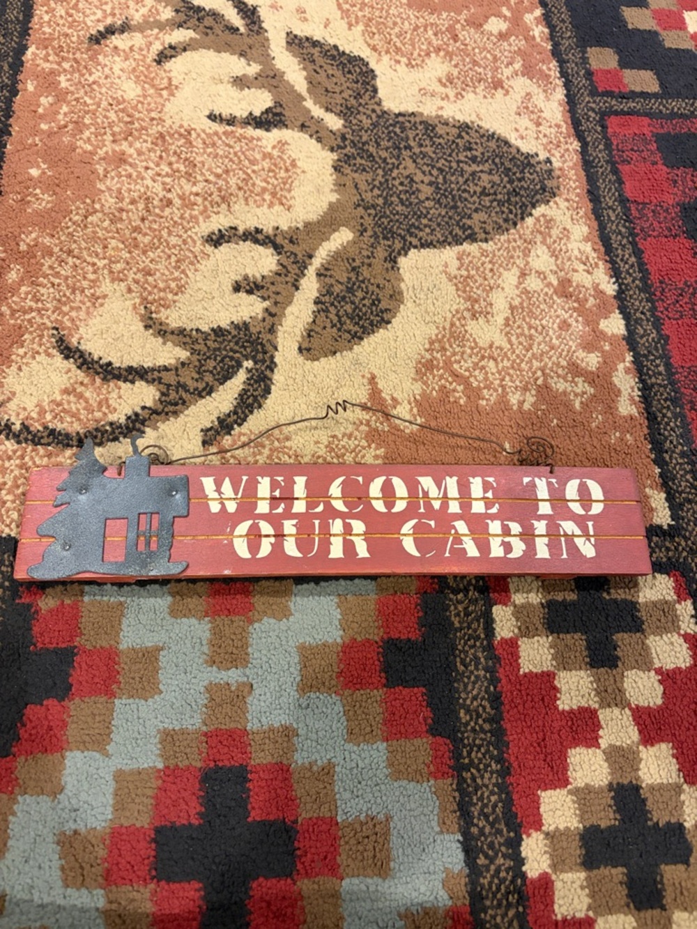 Hanging cabin primitive wood decor